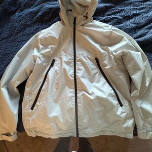 H&M Men's Light Gray Windbreaker Jacket